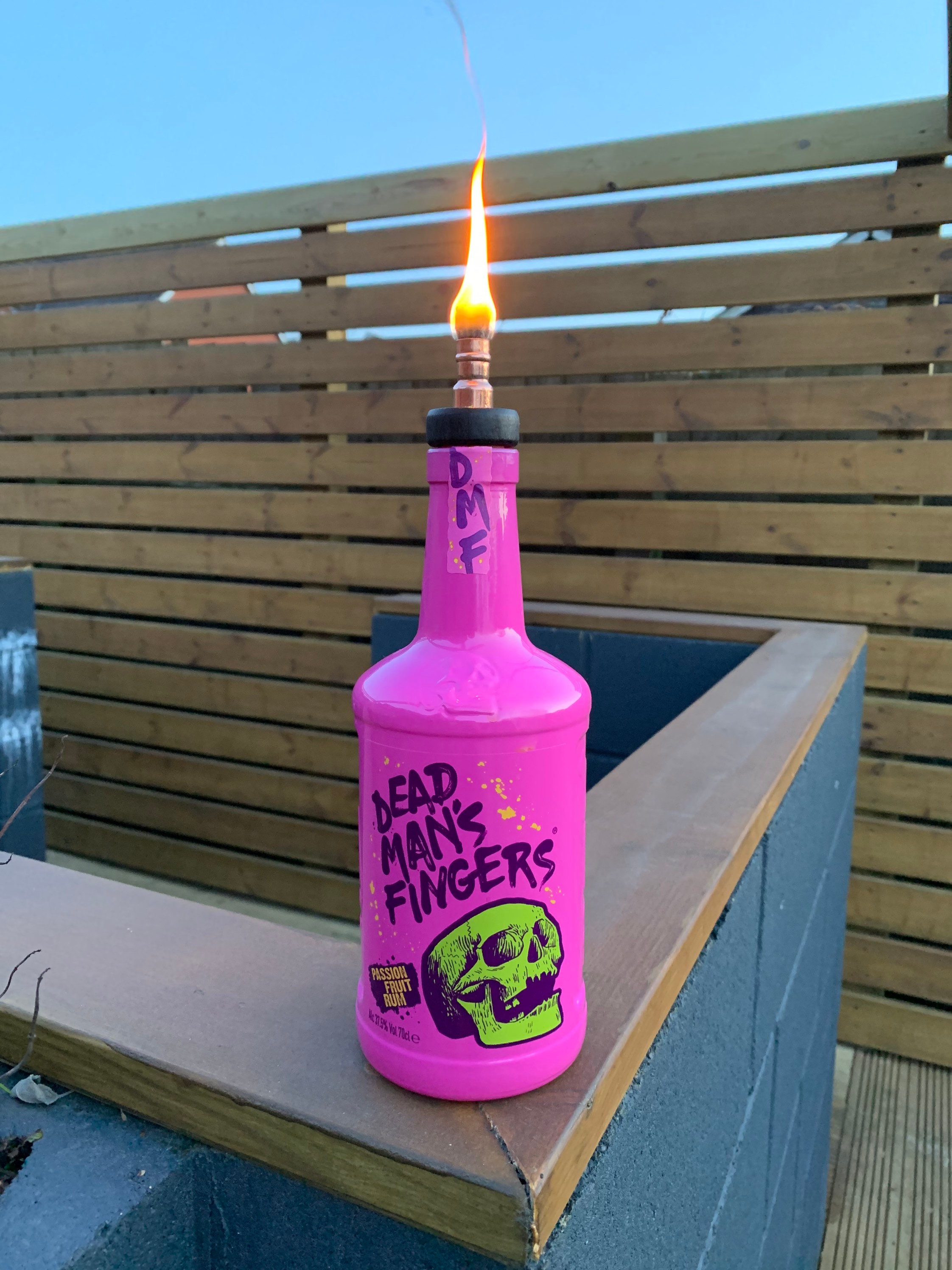 Tiki Torch Oil Bottle Lamp Etsy
