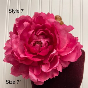 Large 7”  pink flower brooch pink pin Easter flower pin large flower pin shoulder corsage brooches women’s flower brooch wedding accessories