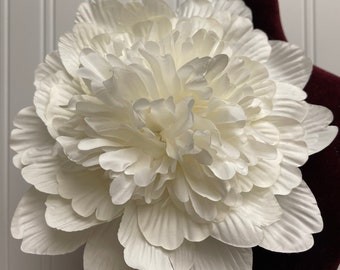 Large white flower brooch pin 7.5 inches large pin flower white flower pin brooch bridal flower brooch pin accessories wedding accessories