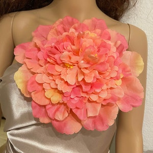 Large 9.5”  flower brooch pin multicolor flower brooch shoulder corsage flower pin  partly flower pin women’s flower brooch pin accessories