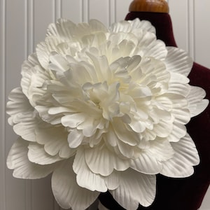 Large white flower brooch pin 7.5 inches large pin flower white flower pin brooch bridal flower brooch pin accessories wedding accessories