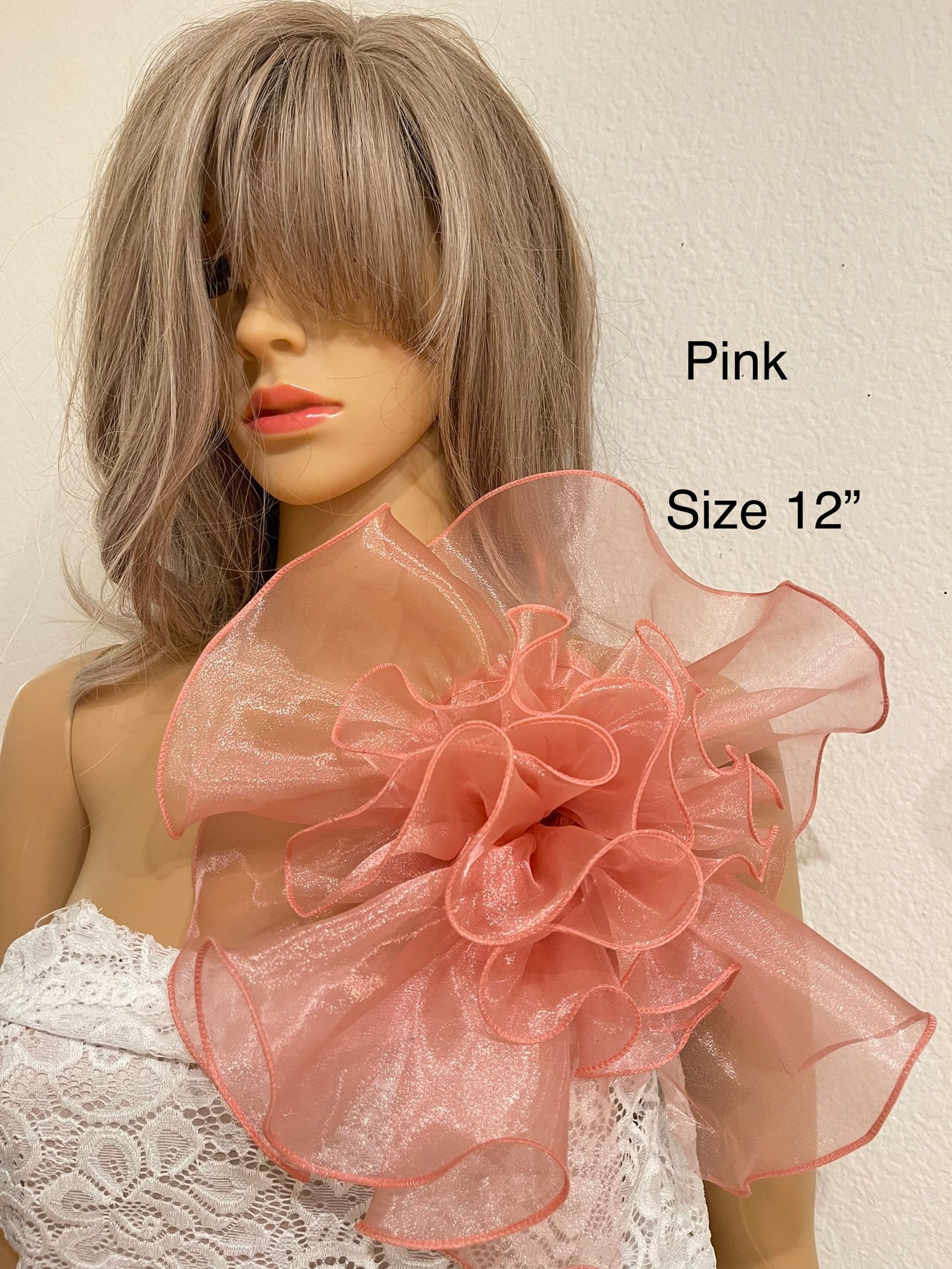 Large Flower Brooch in Pink