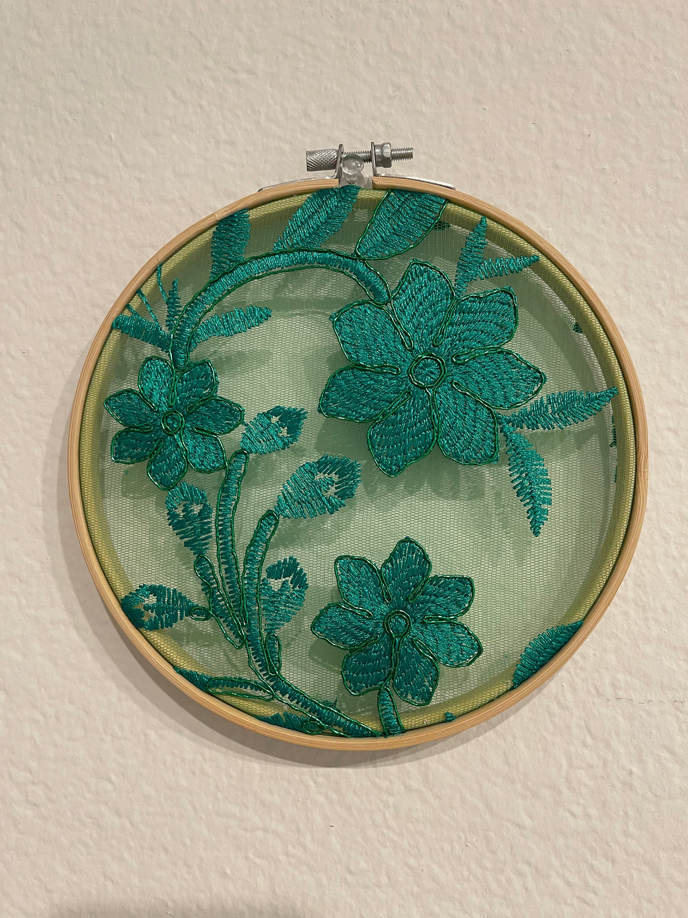 Embroidery Wall Decor Home Decor Wall Art Wall Hangings Green Etsy
