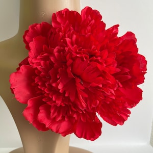 Red large flower brooch pin flower brooch shoulder corsage red flower brooch pin women’s flower brooch wedding accessories gifts for her