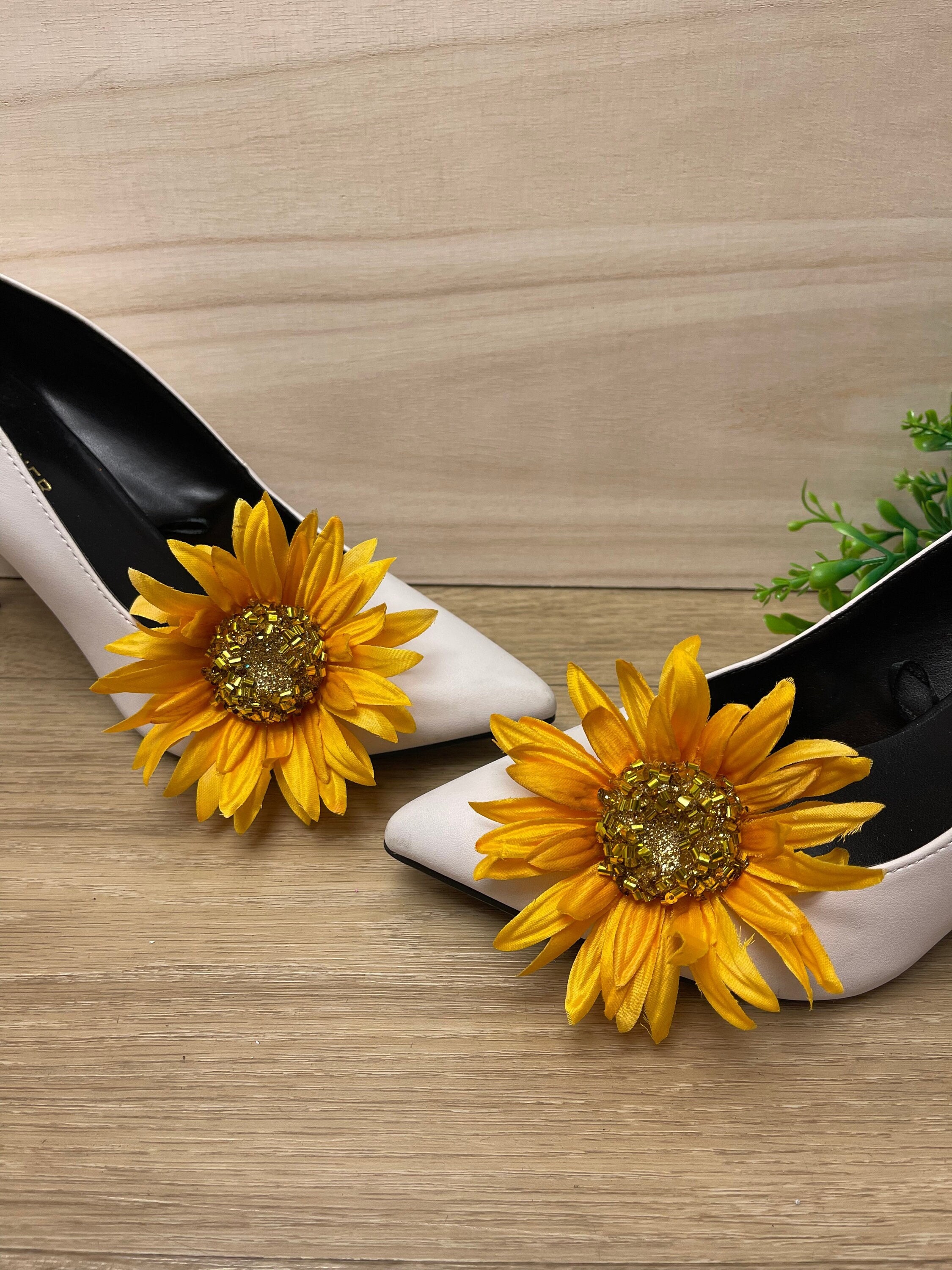 Sunflower Bridal Shoe Etsy Canada