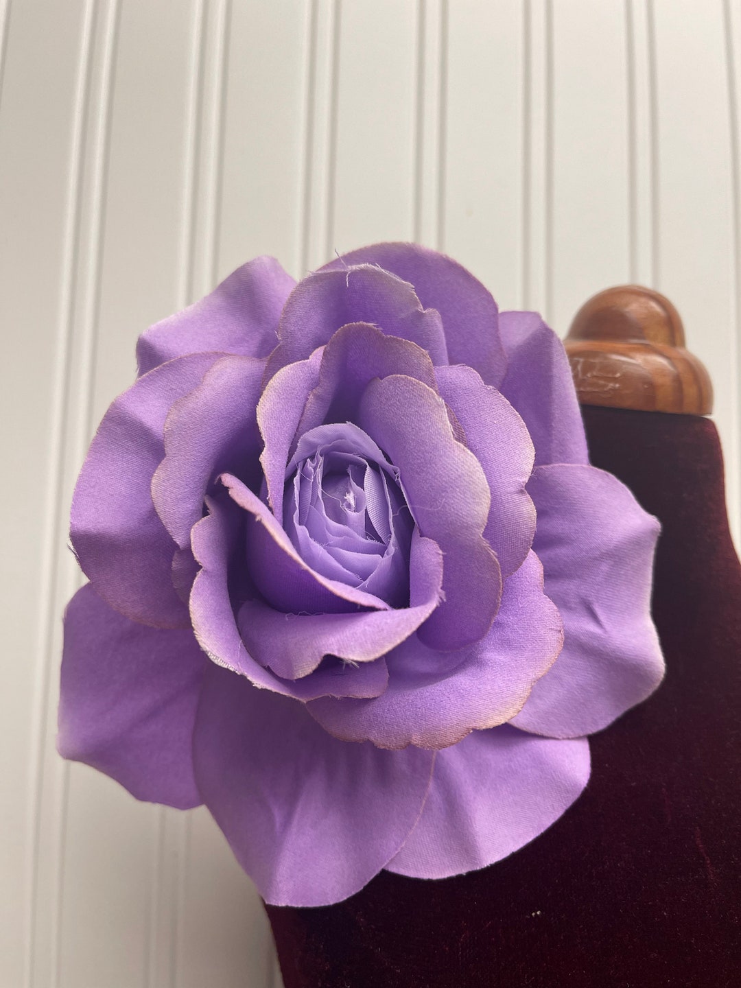 Lavender Rose Flower Brooch Pin Party Flower Lavender Shoulder Corsage