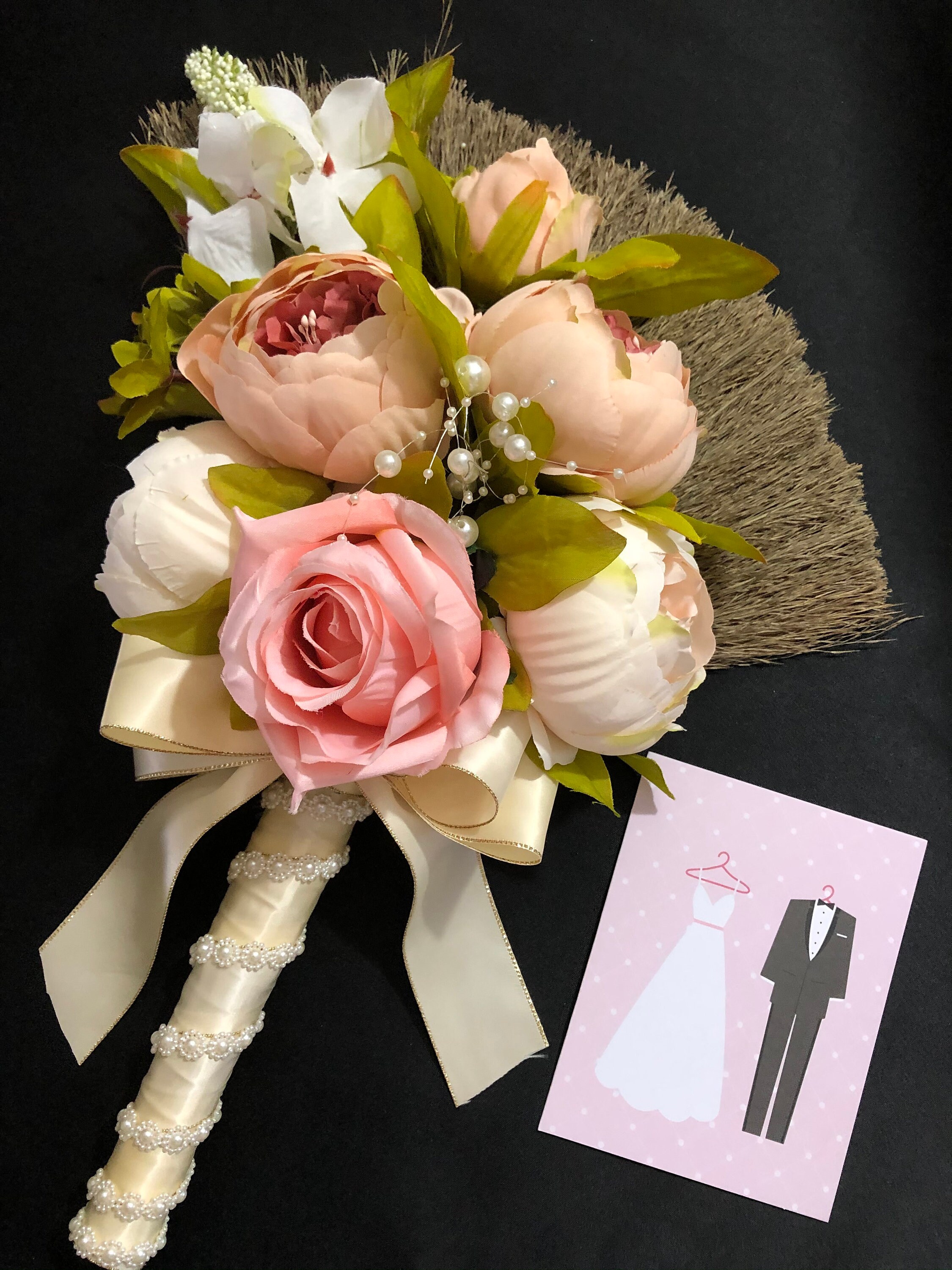 Floral wedding broom broom for bride wedding accessories Etsy