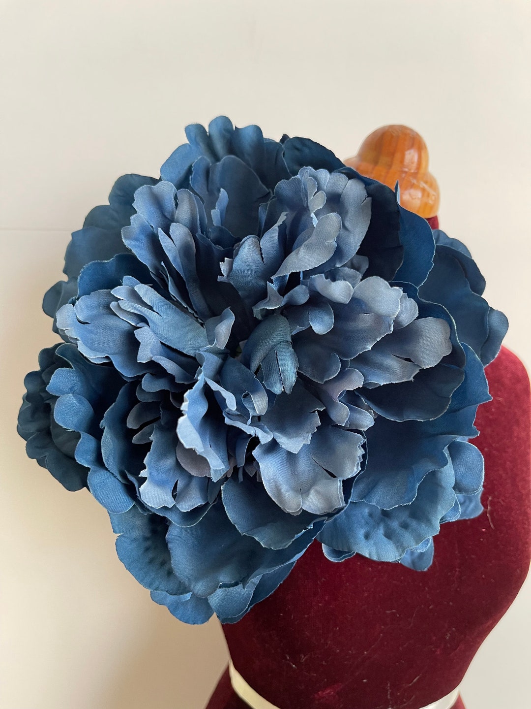 7 Navy Blue Flower Pin Blue Flower Brooch Pin Shoulder Corsage Womens Flower Brooch Pin