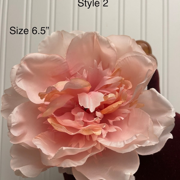 6 ”rosa, rote Blumenbrosche Blumenbrosche Schulter Corsage Blumenbrosche Pin Geschenke für ihre Frauen Hochzeit Accessoires Braut Haarnadel