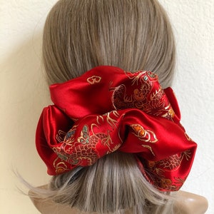 dragon oversized scrunchies women’s  hair accessories jumbo scrunchies hair accessory gifts for Mom Mother’s Day gifts oversized scrunchies