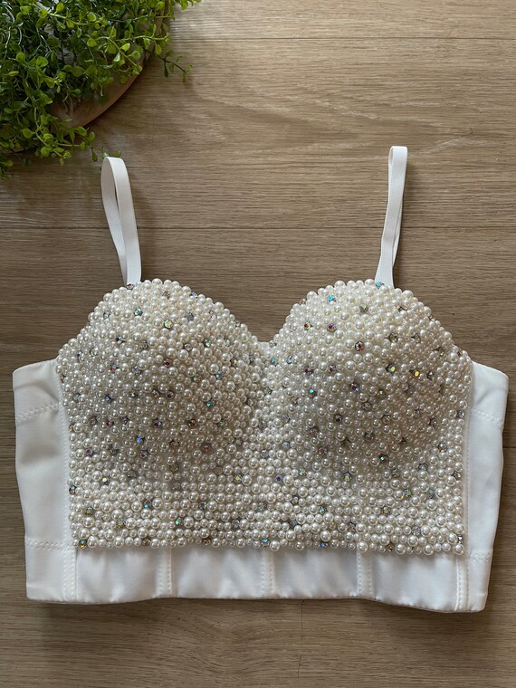 rhinestone bustier top