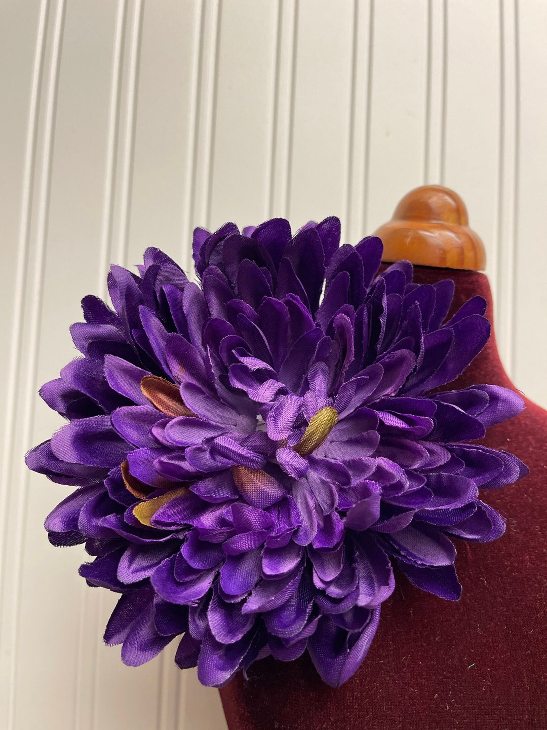 Large Purple Flower Brooch Pin Shoulder Corsage Flower Pins Brooches