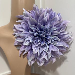 8” purple flower brooch pin bridal flower pin purple flower should corsage summer party flower pin accessories women’s flower pin