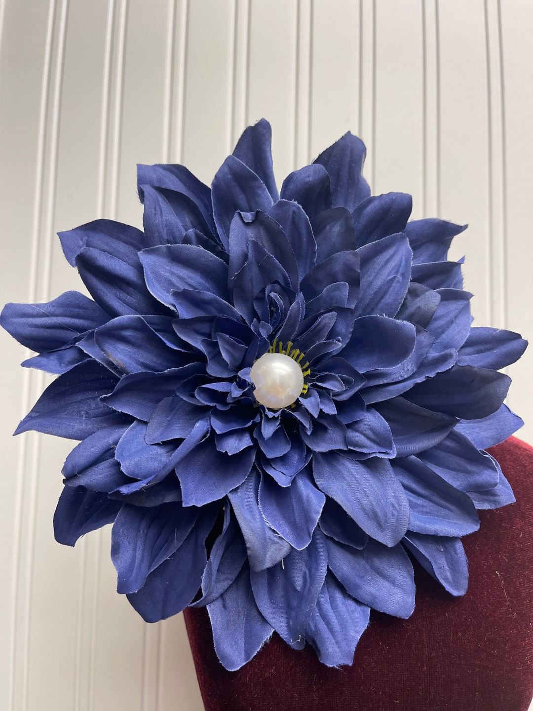 SELOVO Large Statement Flower Brooch - Gold Tone Rhinestone Scarf Pin For Women, Gift Box