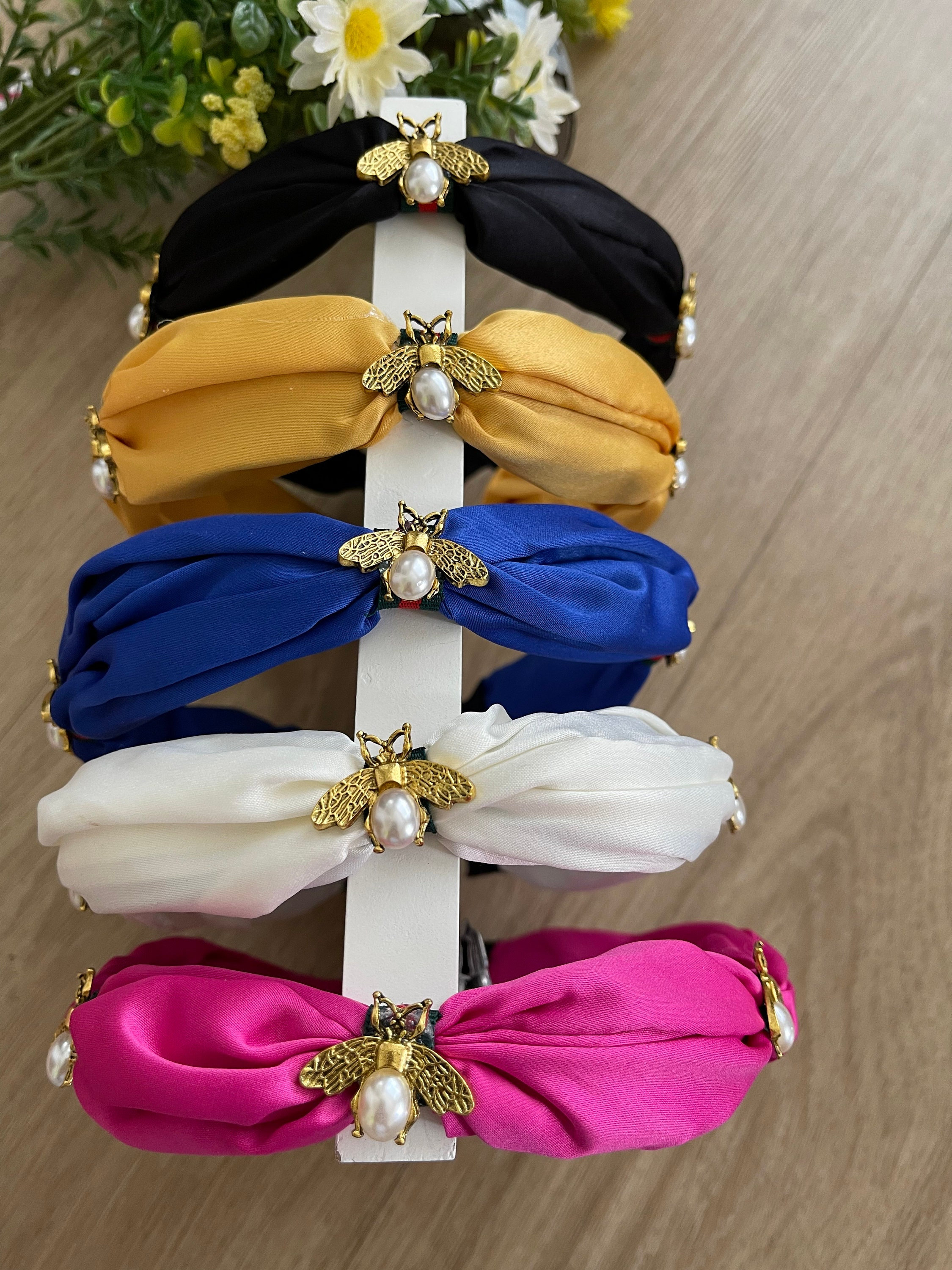 Stunning gemstone bee headband new Jeweled Bee Headband - Etsy main image 3