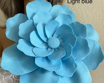 Large blue flower brooch pin shoulder corsage pink flower brooches for women flower brooch pin large flower brooch wedding dress accessories