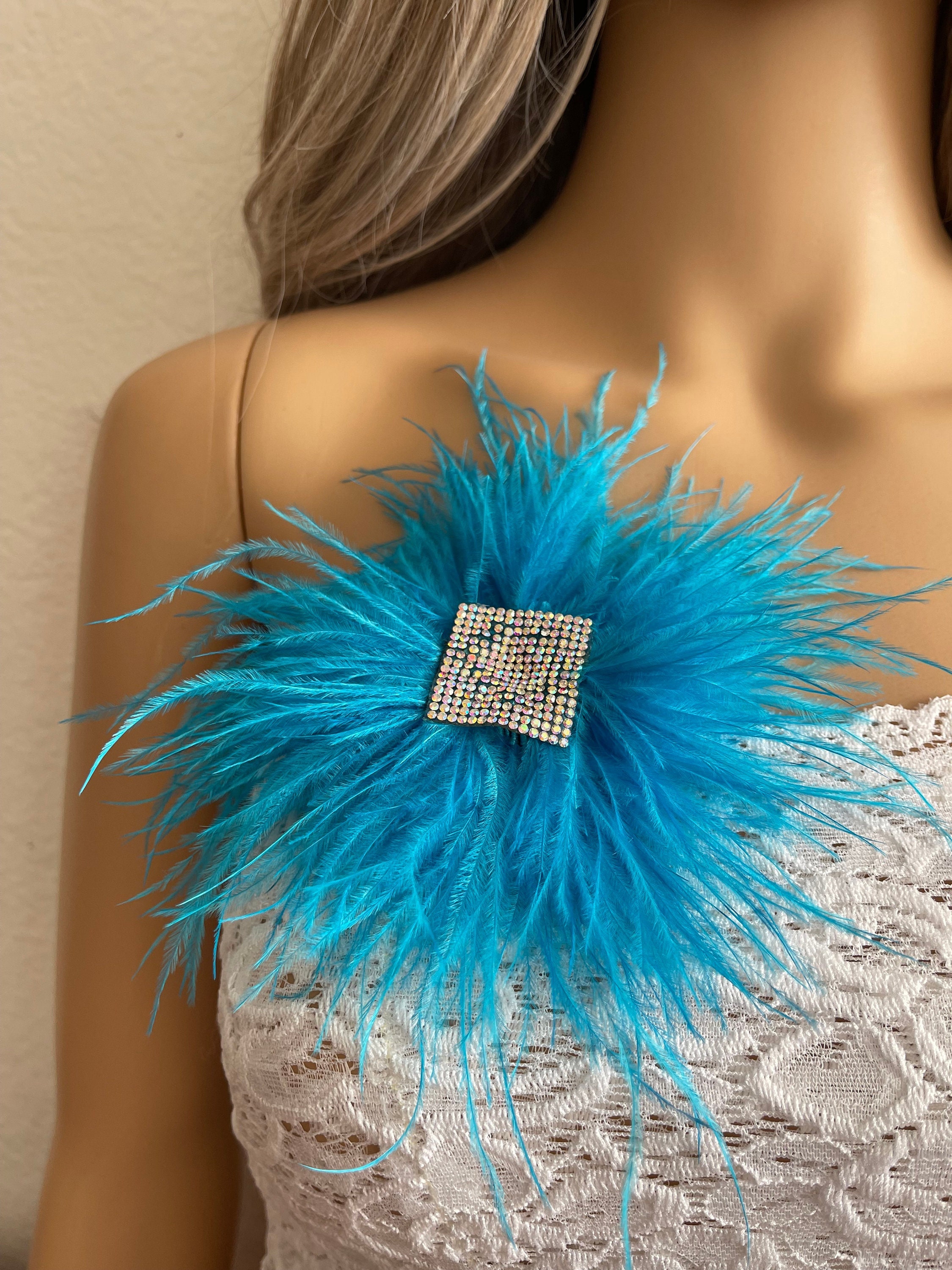 Katutude Spilla Vintage Con Piume Di Pavone, Moda Da Uomo, Abito - Foto 2