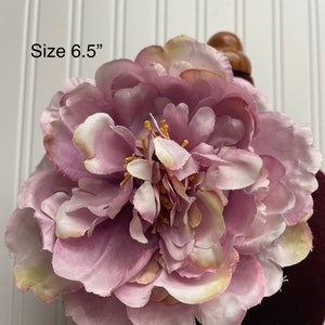 Lavender flower brooch pin shoulder corsage flower pin brooches party flower brooch for women’s dress wedding flower brooch pins size 6.5”