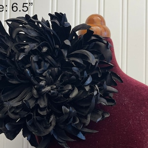 Grande broche fleur noire pince à cheveux fleur noire fleurs épingles broches grande fleur grande broche accessoires femme grande 6 fleur noire image 3