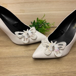 Butterfly shoe clips bridal shoe clips wedding shoe clips butterfly shoe clip gifts for her wedding accessories shoe clips for woman