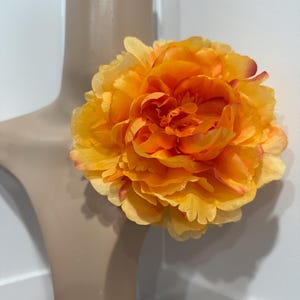 7” yellow flower brooch pin shoulder corsage flower brooch pin large yellow flower brooch women’s flower accessory yellow flower pins  gifts