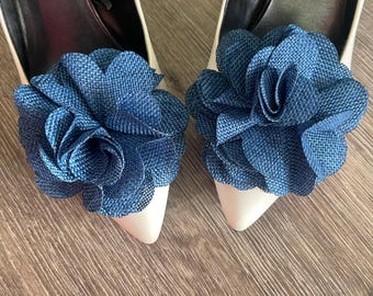 Navy blue shoe clips shoe decorations blue shoe clips accessories for heels women’s wedding shoes clips gifts for her
