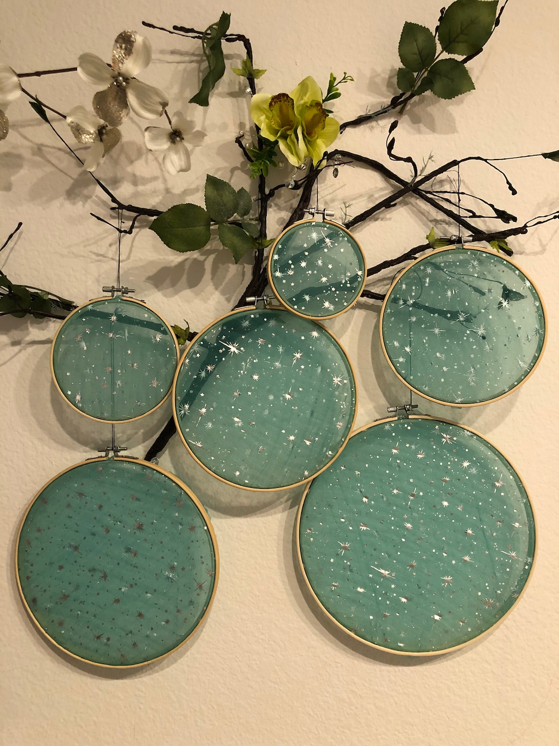 Teal Wall Art Teal Decor Wall Hangings Wall Hanging Art Etsy UK