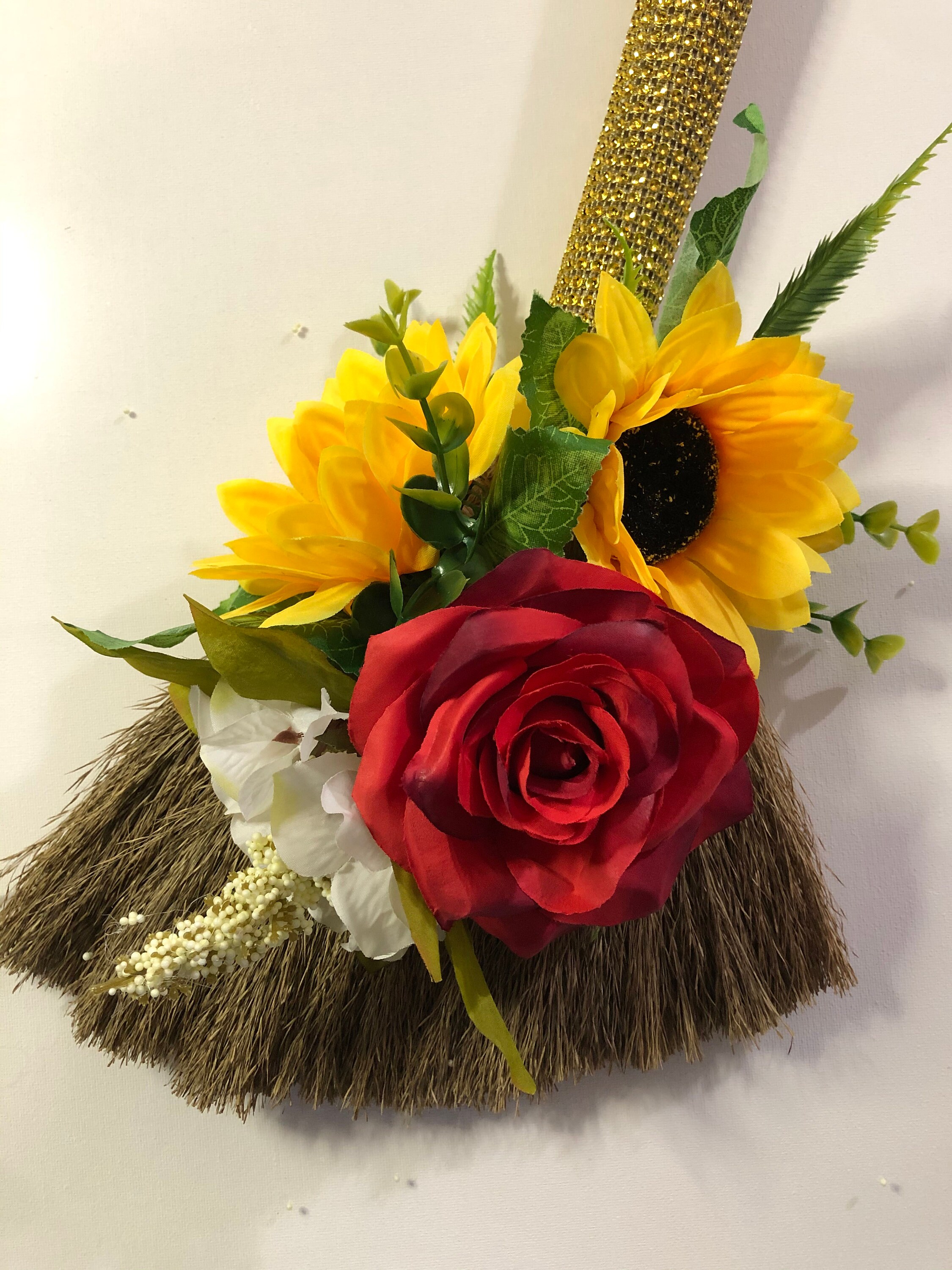 Floral wedding broom wedding broom bouquet jump broom broom Etsy