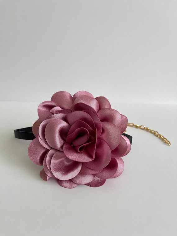Collier Ras Du Cou En Tissu à Lacets, Fleur, Collier Rose – Acheter Les Meilleurs Produits Dans La Boutique En Ligne