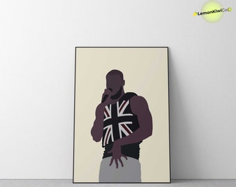 Hip Hop UK Rap 'Illustration' Print, Digital Printable, Music Print, Wall Art, Hip Hop, Home Decor, Gift, Hypebeast, Downloadbare Poster