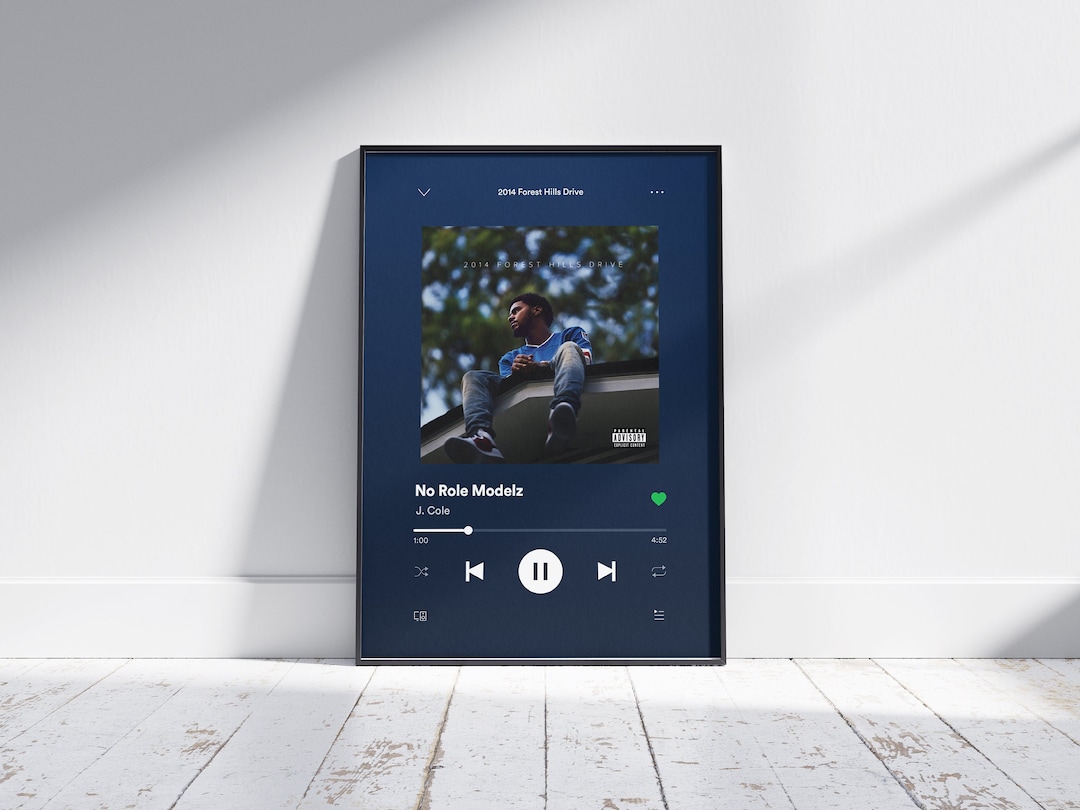 J. Cole No Role Modelz 'now Playing' Printable, Digital Print, Rap