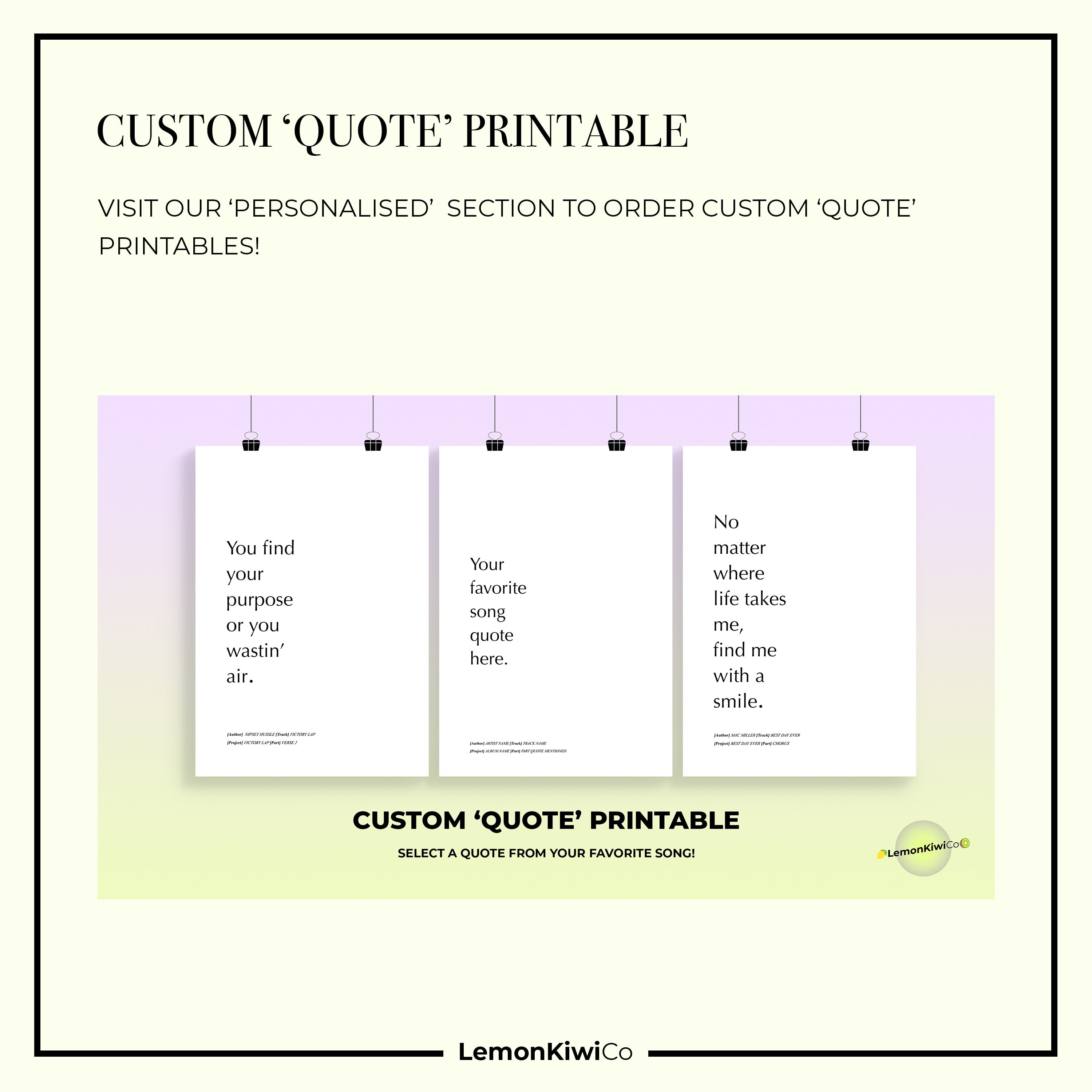 90s 'quote' Printable, DIGITAL Printable, Rap Lyrics Wall Art, 90s Hip ...
