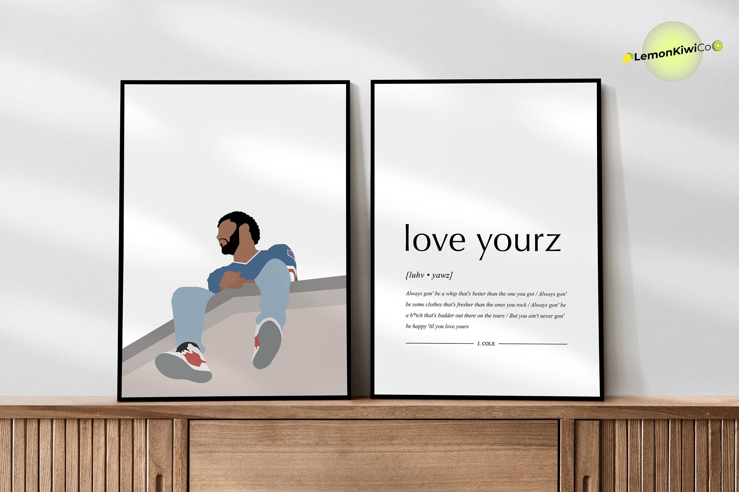 J. Cole 'fan Pack', Digital Printable, Love Yourz, Rap Lyric, Hip