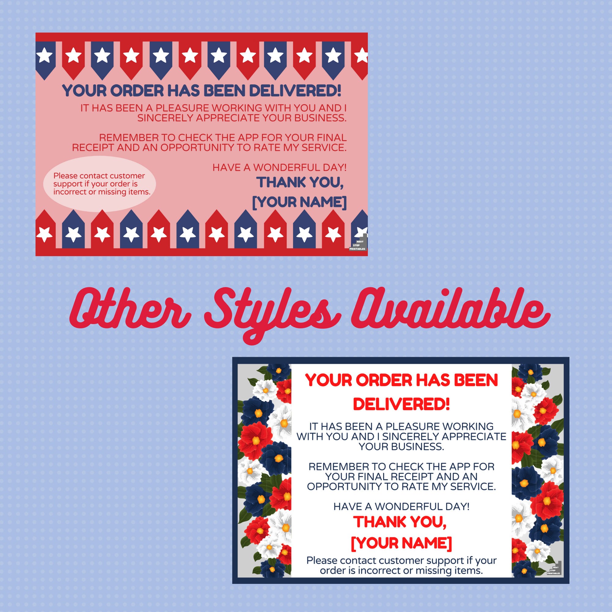 Instacart Custom Memorial Day Popsicle Printable Thank | Etsy