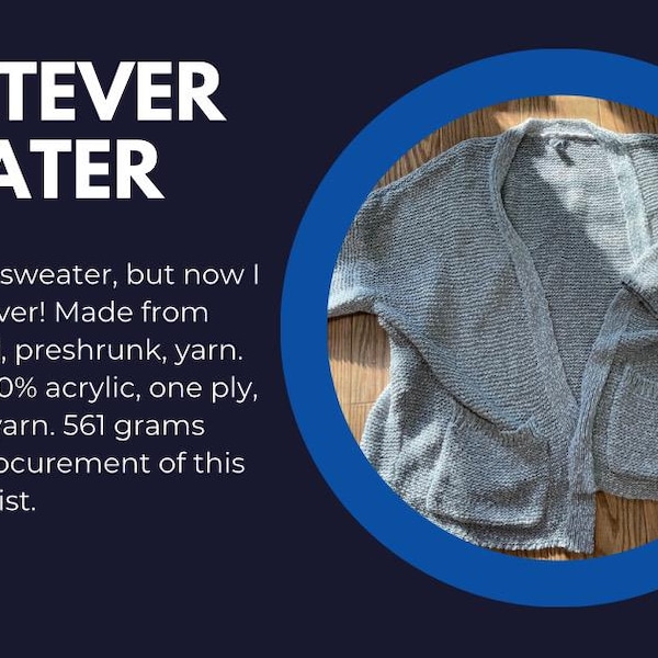 Cualquier hilo para suéter