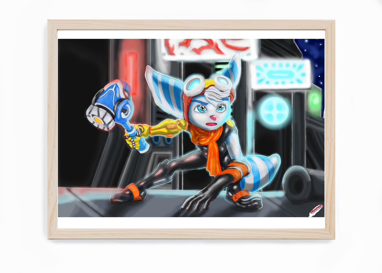 Custom Rivet From Ratchet and Clank Rift Apart Print Etsy