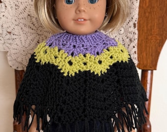 18 inch doll clothes: Halloween Poncho