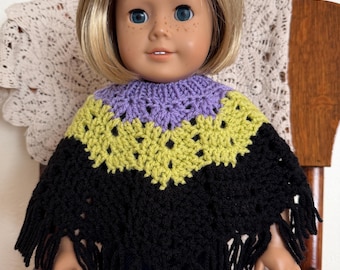 18 inch doll clothes: Halloween Poncho