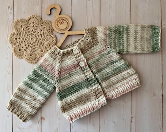 18" Doll Clothes: Neutral Striped Sweater