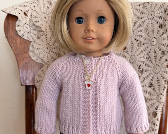 18 inch doll clothes: Sweater and Necklace Set