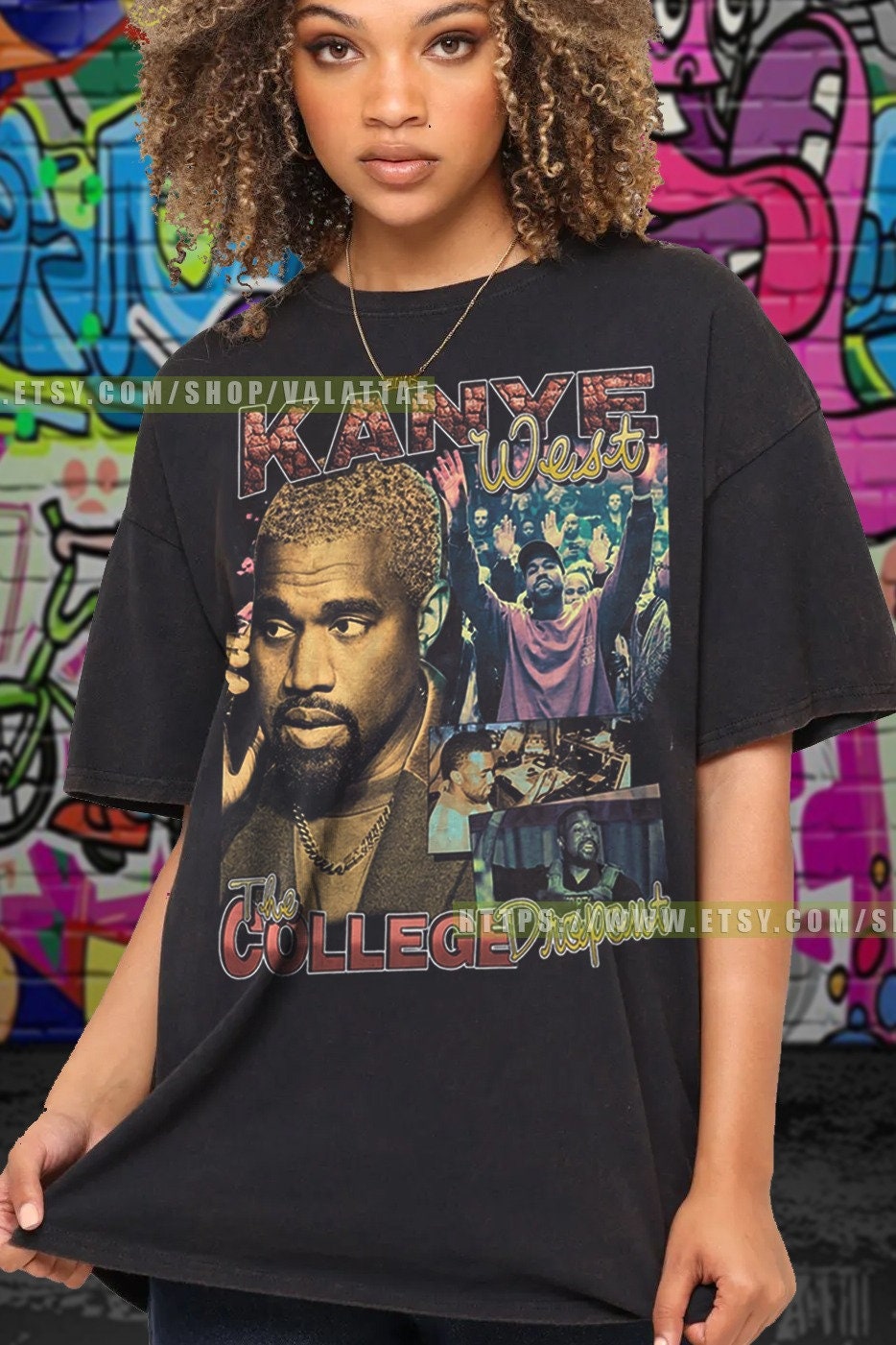 Kanye West ShirtKanye West Printed Graphic Tee Kanye West | Etsy