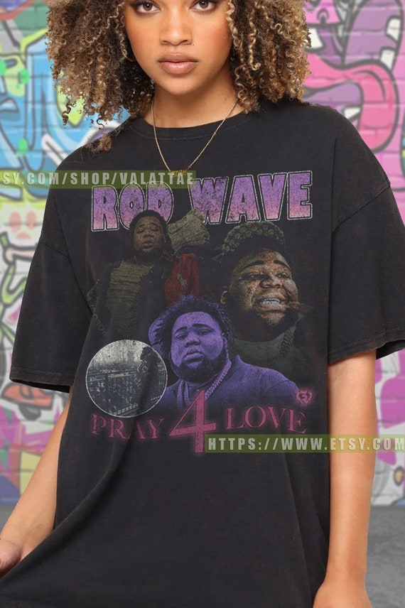 Rod Wave Vintage 90s Raptees Hip Hop Rnb Shirt Graphic Tee Etsy