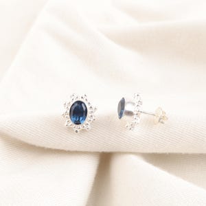 London Blue Topaz Earrings, Blue Topaz Earrings, Gemstone Drop Earrings, Handmade Silver Earring, Topaz Jewelry For Wedding