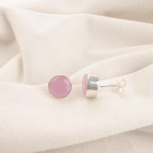Pink Chalcedony Earring 925 Sterling Silver Earring Gemstone Jewelry Drop Dangle Earrings Handmade Vintage Earrings Gifts For Her
