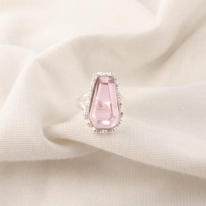 Pink Kunzite Ring Pink Kunzite Gemstone Handmade 925 Sterling Silver Ring For Anniversary Gift Ring For Women Kunzite Ring For Wedding Gift