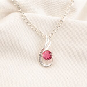 Pink Tourmaline Pendant, 925 Sterling Silver Handmade Jewelry, Women&#39;s Handmade Pendant Tourmaline Pendant Gift For Jewelry