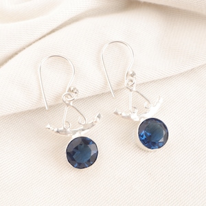 London Blue Topaz Earrings 925 Sterling Silver Earrings Blue Topaz Gemstone Earrings Handmade Earrings Blue Topaz Jewelry Gift For Women