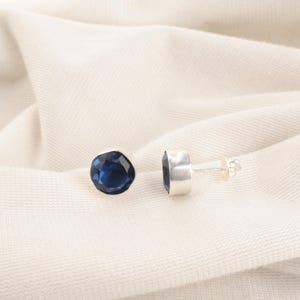 London Blue Topaz Earrings 925 Sterling Silver Earrings Blue Topaz Gemstone Earrings Handmade Earrings Blue Topaz Jewelry Gift