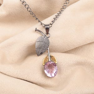 Pink Kunzite Pendant 925 Sterling Silver Pendant Kunzite Gemstone Pendant Handmade Pendant Necklace Kunzite Jewelry Gift For Her