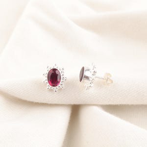 Pink Rubellite Earrings, Pink Gemstone Earrings, Drop & Dangle Earrings, 925 Sterling Silver Jewelry, Wedding Gift, Earrings For Her